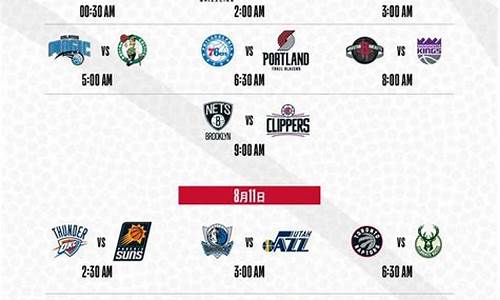 nba赛季赛程_nba赛季赛程表