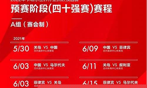 世预赛亚洲赛程_世预赛亚洲赛程表