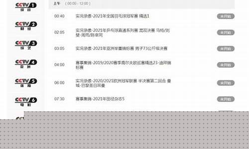 cctv5节目表cctv5_cctv5节目表cctv5+